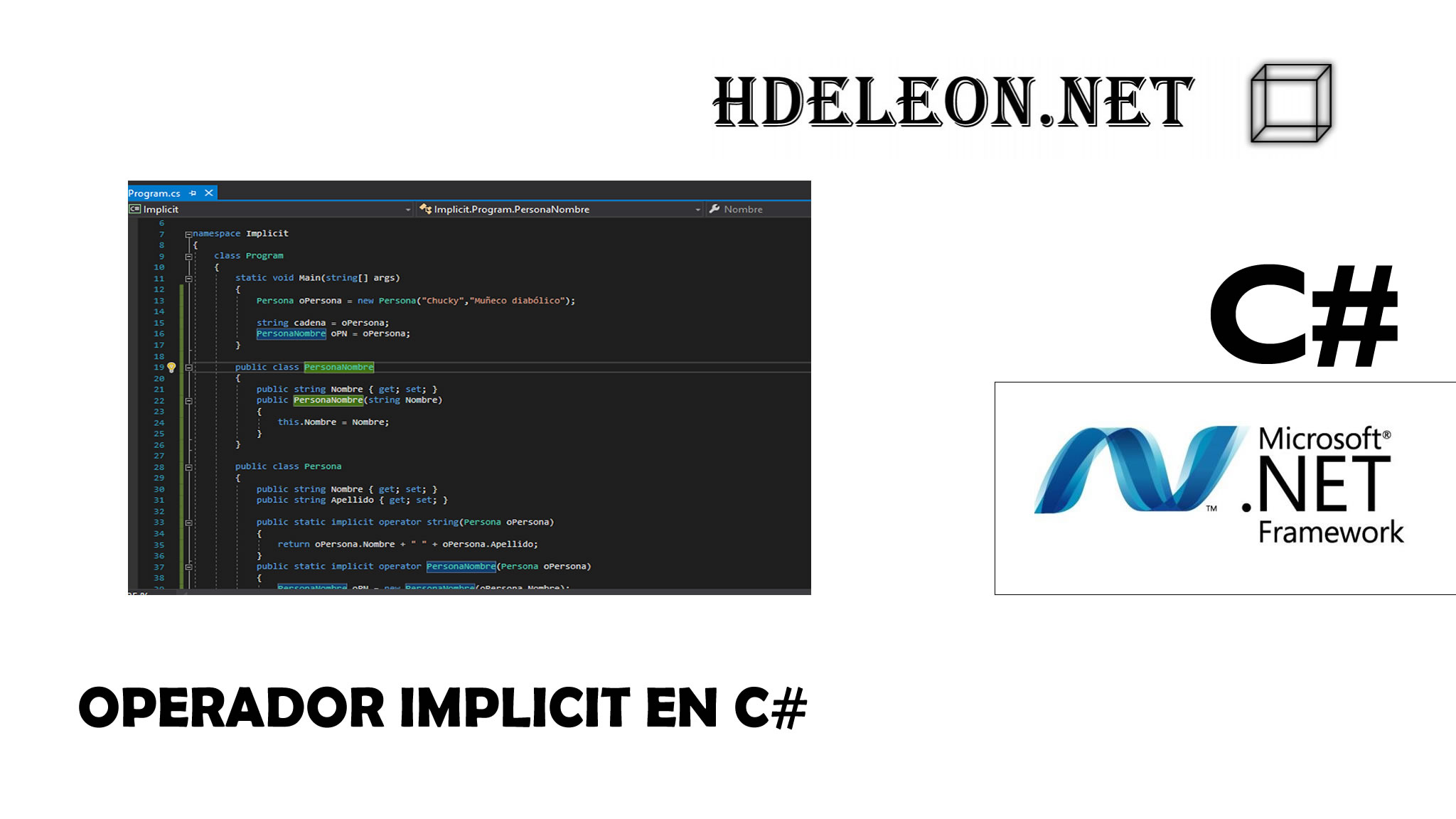 Operador implicit en C# .Net, Implicit operator