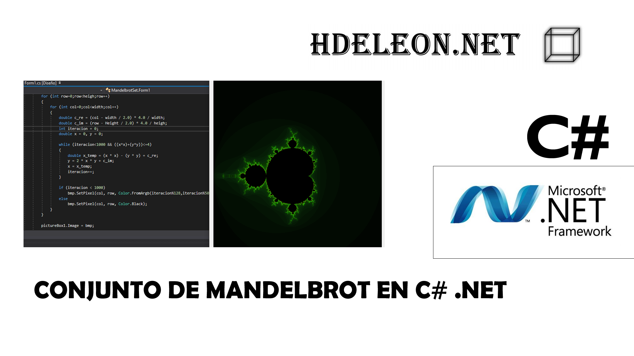 Conjunto de Mandelbrot en C# .Net, Fractales, Mandelbrot Set