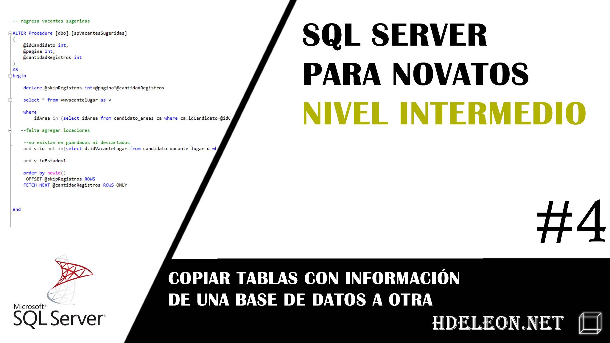 Sql Server nivel Intermedio, Copiar tablas con información entre base de datos, #4
