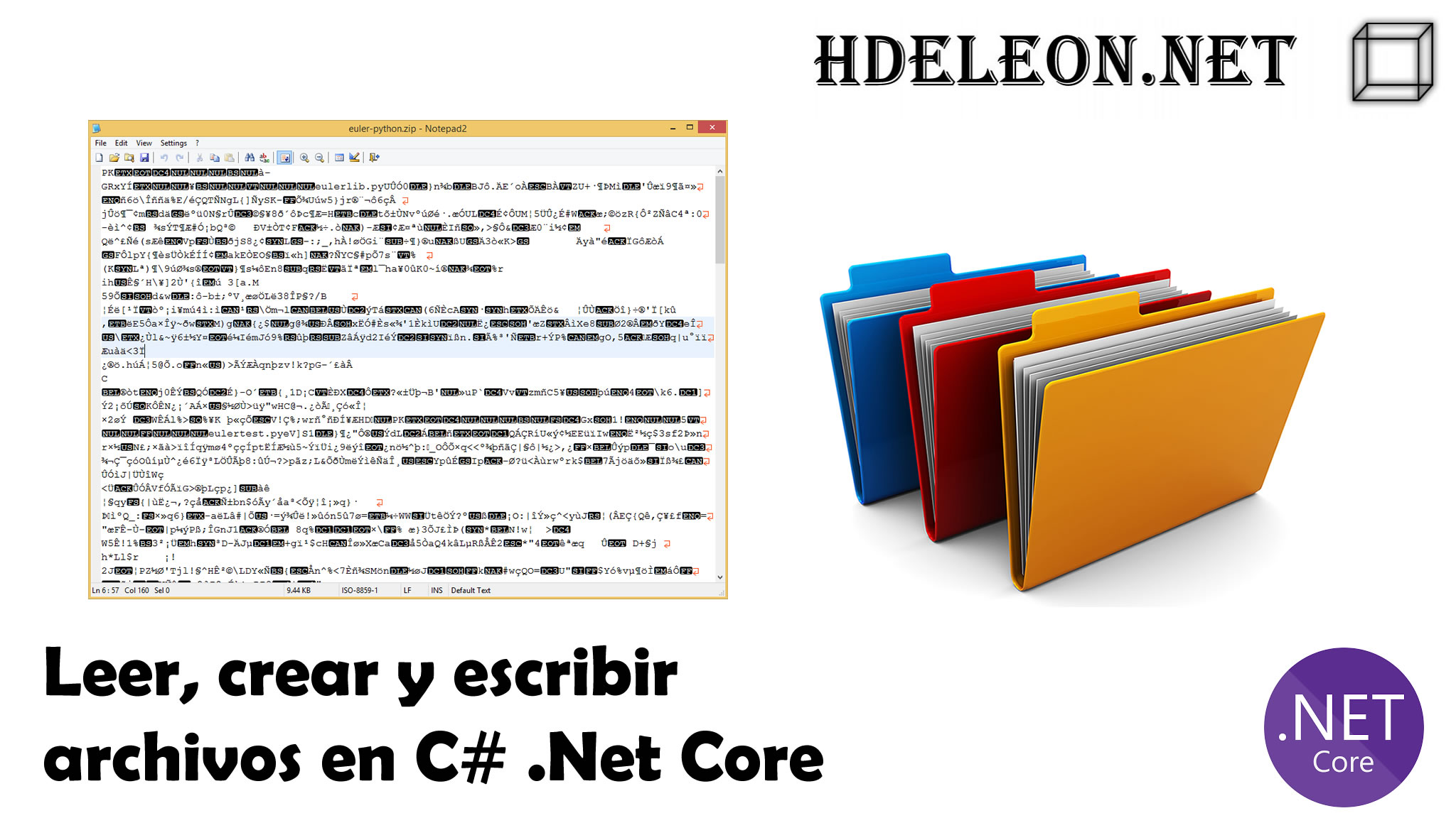 Leer, crear y escribir archivos en C# .Net Core