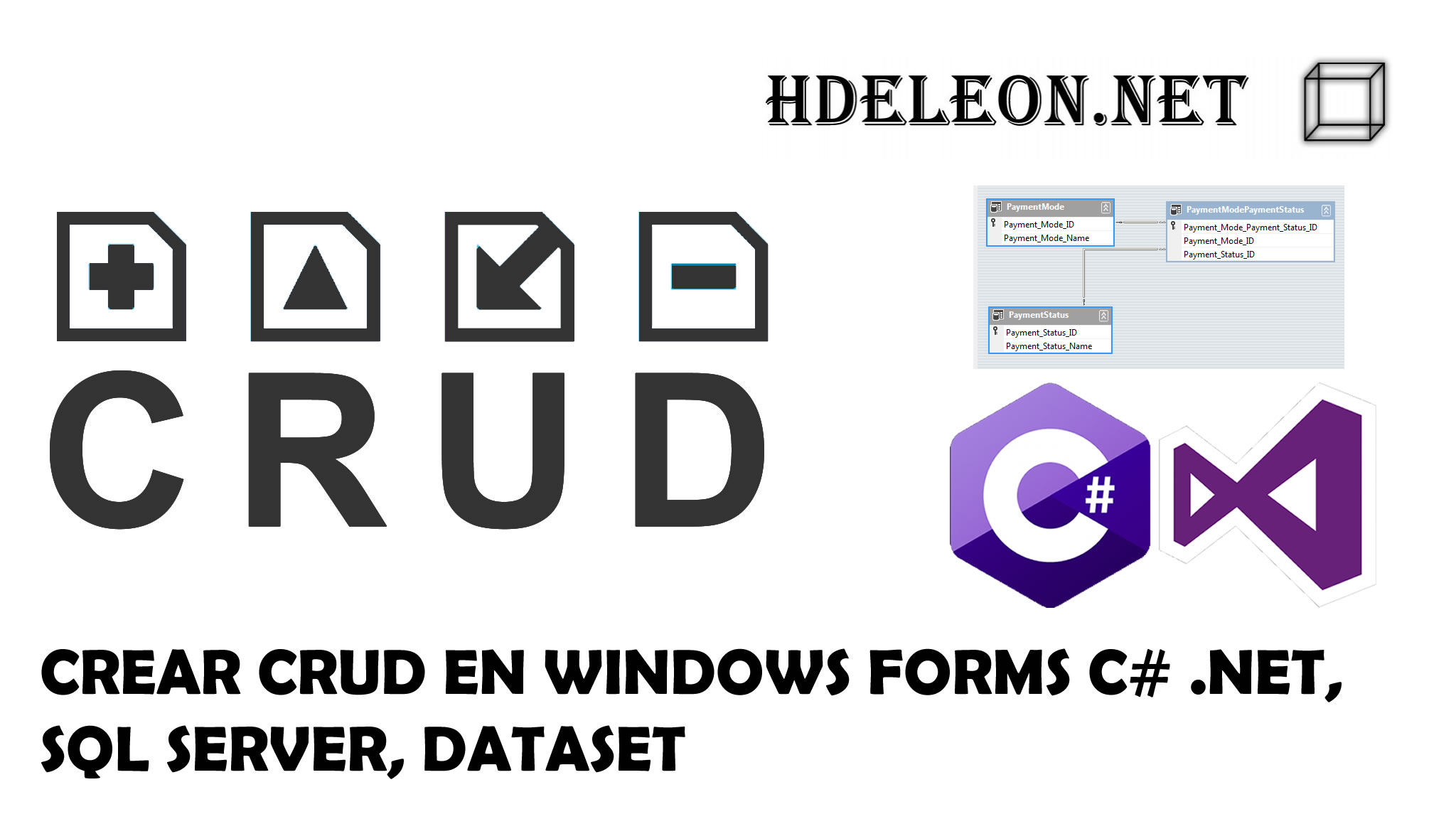 Crear CRUD en C# .Net Windows Forms, Sql Server y Dataset, Sin EntityFramework