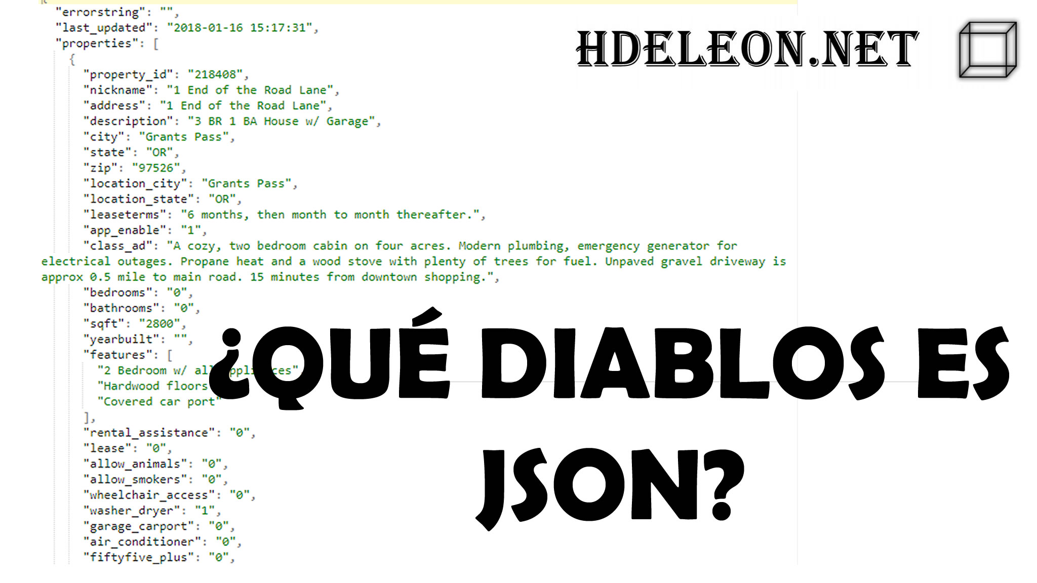 ¿Qué diablos es JSON? Ejemplo práctico en #javascript