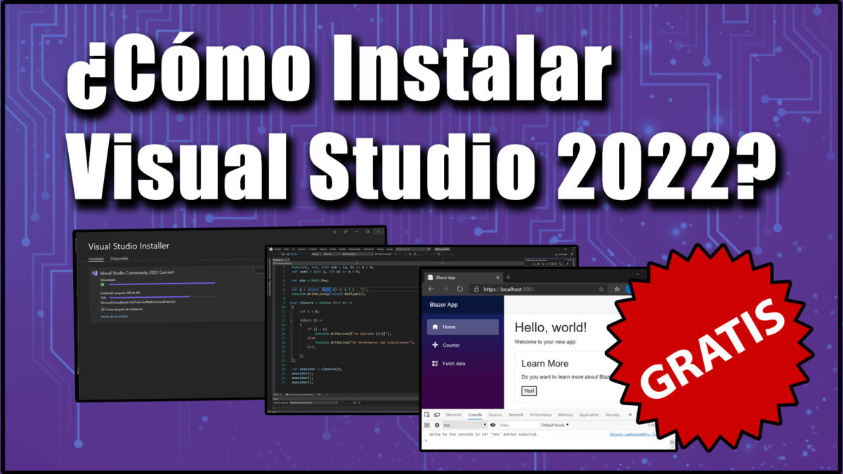 ¿Cómo instalar Visual Studio 2022 GRATIS?