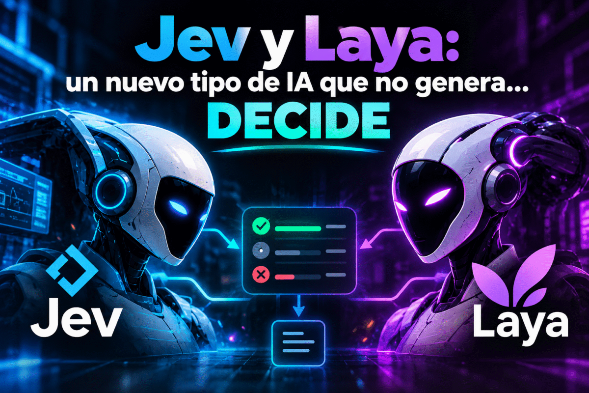 Jev y Laya: un nuevo tipo de IA que no genera… DECIDE